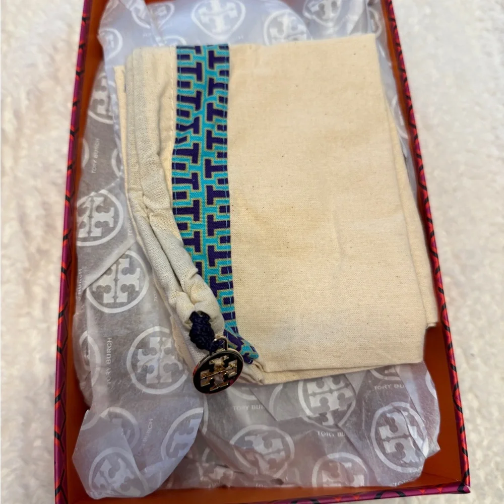 Tory Burch Suede Charm Mule sz 8 - Picture 5 of 5